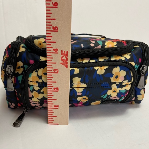 Lug Mini Trolley Cosmetic Case Black Floral - Picture 3 of 5
